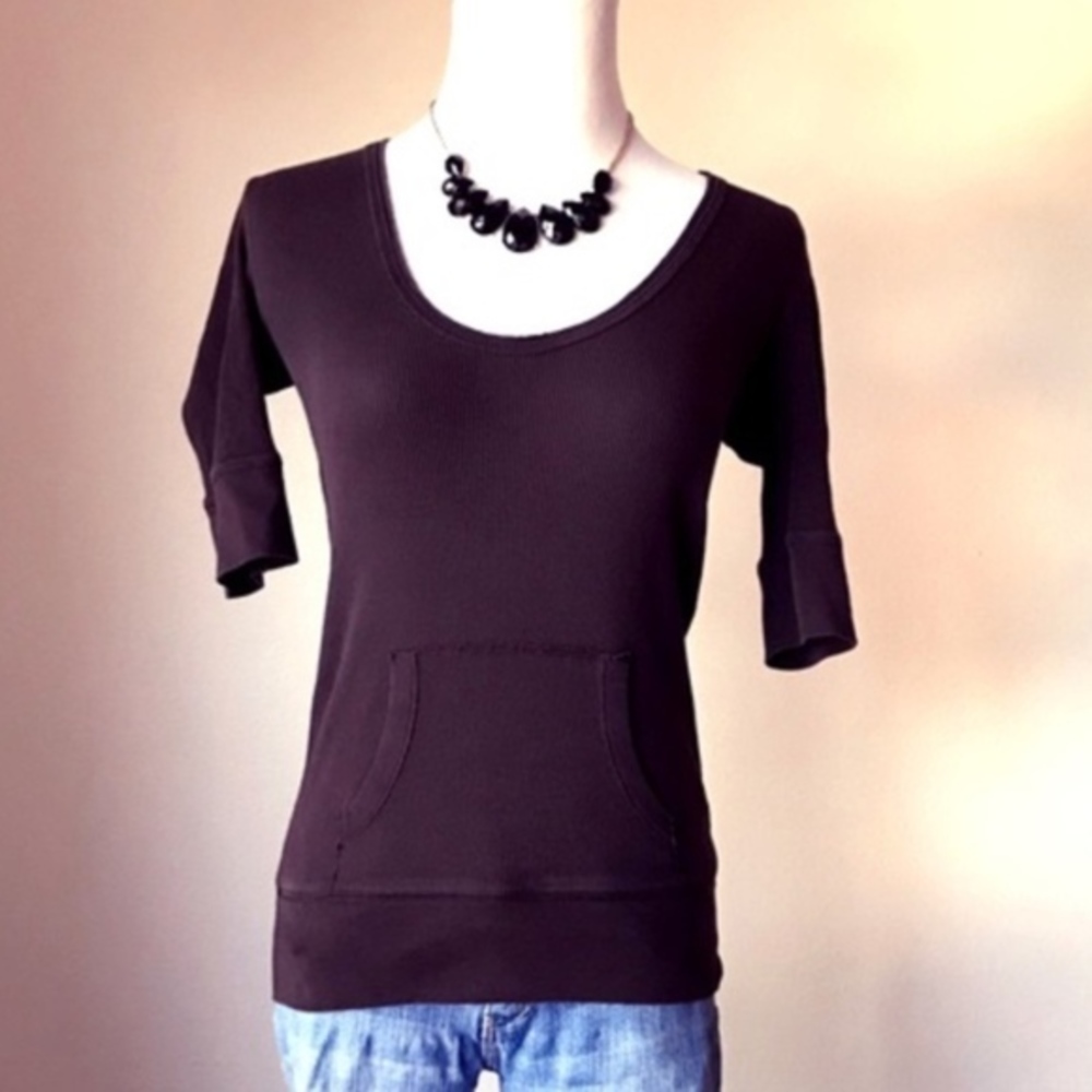 Victoria's Secret Brown Short Sleeved Hoodie